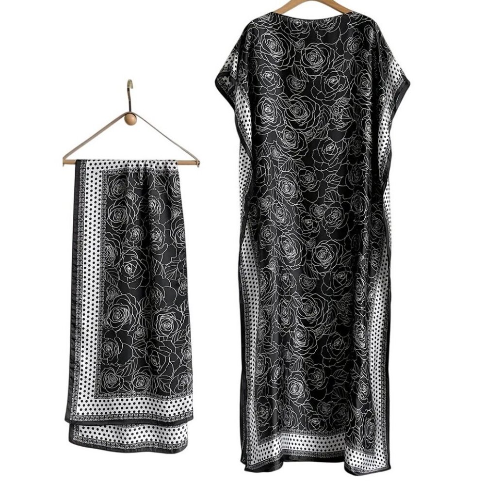 Kaftan Polyester up to 4X Plus Size Abaya Dashiki Middle Eastern Muslim maxi